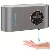 1pc Automatic Liquid Soap Dispenser, Wall Mounted Hand Sanitizer Soap Dispenser, 5-level Adjustable Shampoo Shower Gel Soap Dispenser, 500ML Large Capacity Lotion Container For Bathroom, Bathroom Accessories