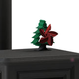 1pc, Fireplace Fan, Christmas Tree Shaped Wood Stove Fan, Heat Circulation Wood Real Fire Heat Powered Fireplace Fan, Thermal Self-starting Fan, Home, Kitchen Fireplace Fan, Christmas Decor