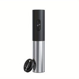 1pc  Electric Bottle Opener, Dry Cell Stainless Steel Red Wine Bottle Opener Party Gift, Wine Accessories Automatic Corkscrew Battery Operated For Kitchen,