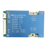 18650 Bms 17S 50A 60V Li-Ion Battery Common Port Charging Pad with NTC Temperature Protection for Escooter