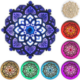 LED Night Light Modern Wall Decor with USB Ports Elegant Wooden Mandala Hanging MDF Panels Lamp Decoration