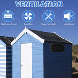 10W 12V Mini Ventilator - Waterproof Solar Panel Powered Fan for Greenhouse, Chicken Coop, Shed, Dog House Outside