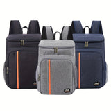 1pc Picnic Backpack Shoulder Insulated Bag, Outdoor Ice Pack Thickening Thermal Insulation Backpack Leak-Proof Picnic Bag