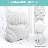 With Mesh Cupsbathtub Accessories Breathable - Non-slip 6 Suction Cushion Pillow Bath Spa Air Tub