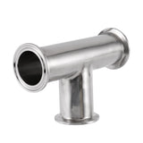 2 Pcs 1.5Inch 38Mm Sanitary Tri Clamp 3 Way Tee 304 Stainless Steel Sanitary Ferrule Tee Connector Pipe Fitting