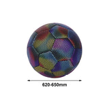Holographic Reflective Ball Size 5 High Visibility Night Game and Training Sessions Gift for Soccer Compeon