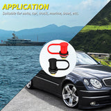 Charger 3/8" Stud Remote Terminals with Cap M10 Battery Jump Post for Auto Truck Boat ATV Can-am