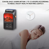 1pc, Flame Heater, Small Heater With Heating And Fan Modes, PTC Fast Heating Electric Heater, Portable Household Remote Control,  For Home Office School Thanksgiving Halloween Christmas Wedding Birthday Gift Fall Winter Essential