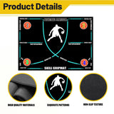 Basketball Dribble Mat - Shock Absorbing, Silent for Youth and Adult Ball Control Training