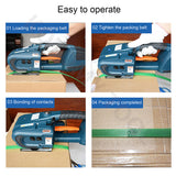 Electric 13-16mm PP PET Belt Handheld Packing Battery Powered Automatic Strapping Banding hine