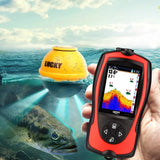 LUCKY FF1108-1CWLA Rechargeable Wireless Sonar for 45M Water Depth Echo Sounder Fishing Portable Fish Finder