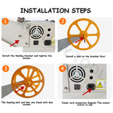 220V 988 Computer Hot and Cold Cloth Belt Cutting Auto Magic Adhesive Tape Zipper Webbing hine Elastic Band