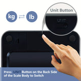 1pc Fat Weight Scale, Smart Digital LED Weight Scale With Fat Measure, Body Weighing Scale, Smart Phone App, Unit:KG/LB