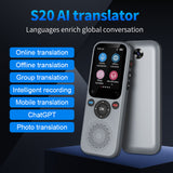 S20 Language Translator Real-Time Two-Way Translating Device 138 Languages One Offe Translation Text / Photo Translate