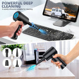 Duster Electric Rechargeable Cordless Blower Compressed Air For Cleaning Computer Keyboard Camera Car Home