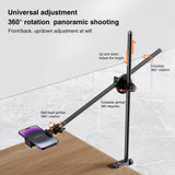 Mounting ring light Overhead Desk Mount with Phone Holder 360 Ball Head Table C-Clamp Mount for Webcam Video Recording Live