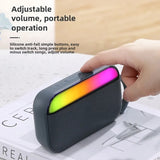 Mini Portable Outdoor Heavy Bass Bluetooth Soundbar Wireless Handsfree Call MP3 Music Player with RGB Light Support TF