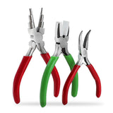 3 Pieces Of DIY Steel Six-Segment Hand Winding Modeling Mini Jewelry Flat Nose Pliers