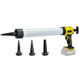Sausage Caulking Cordless Caulk 4-Speeds Electric Extruder Seam Filg Gun for 20V Battery (No Battery)