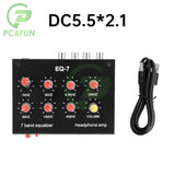 DC5-12V EQ-7 Seven Stage Balanced Amplifier High Medium Low Frequency Adjustable Preamplifier Audio For Phones Computers