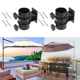 Holder Stands Heavy Duty Umbrella Base Clamp For Railing Or Deck In Patio And Courtyard