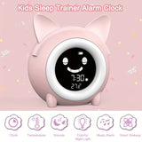 1pc Toddlers Alarm Clock Sleep Training Clock With Night Light, Sound Machine, Nap Timer, Snooze, Indoor Temperature, Digital Wake Up Clock For Boys Girls Bedroom, Pink/Blue
