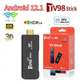 TV98 Mini Stick Android 12 Support 4K Video Wifi 6 3D 2.4G&5G Body Feeg Game Set Top 2GB 16GB TV Box