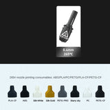 0.4mm High Temp 265℃ 3D Printer Nozzle - Spare Replacement Parts Accessories for Flashforge 3 and Adventurer 4