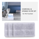 3PCS/4PCS Charcoal and Sponge Filter set for Fountain Dogs Cats Water Dispenser Pet Accessories