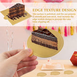 200 Piece Golden Mousse Mat Base Boards Paper Board Shape Dessert Tray Cake Decoration Tools