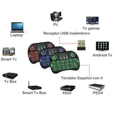 1PC Mini I8 Backlit Wireless Keyboard 2.4GHz Air Mouse Touchpad Handheld Rechargeable lithium Battery for Media player Android TV BOX Accessories