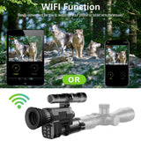 Tactical 850nm Digital Night Vison Scope Monocular 4X 300M Infrared Night Vision Video Recording Optical Sight Scope for Hunting