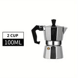 1pc, Classic Stovetop Espresso And Coffee Maker - Reusable Aluminum Moka Pot For Italian And Cuban Coffee Brewing