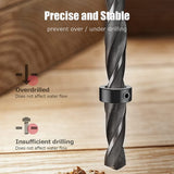 Bit Set, 9PCS Adjustable Depth Stop Collar Limit Ring with Carbon Steel Set for Drill Bits