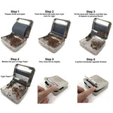 Portable Mini Metal Manual Rolg hine 70/78/110MM Tobacco Roller Case Box Cigarette Maker Smoking Accessories
