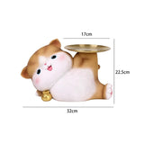 Cat Statue Keys Holder Resin Figurine Decorative Gifts For Cabinet Book Shelf Bathroom Office Home