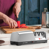 TAIDEA TG2302 Electric Knife Sharpener - 15 and 20 Degrees, 3-Stage System, Stainless Steel for Kitchen Knives