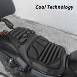 2 Pcs Motorcycle Pad Gel Cushion Breathable Universal Shock-Absorbing Seat Cover For Advancers Mountain
