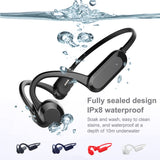 Bone Conduction IPX8 Waterproof Headset Hands-free Earphone Player