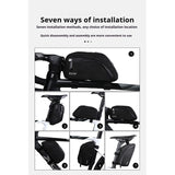 Bike Waterproof Reflective Front Top Frame Tube Large Capacity Ultralight Bicycle Cycg Pannier Bag Accessories