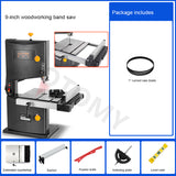 9 Inch Sawing hine Multifunction Band DIY Woodworking Table Jigsaw Desktop hinery Wood Saw 220V
