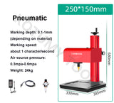 Signage Nameplate Marking 170x110 250x150 300x200mm Pneumatic Electricity Desktop Engraving hine for Metal Part