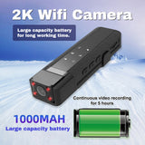 2K Wifi Outdoor Sports Video Recorder Meeting Sound Recording Portable Night Viewing Camera Miniature Camco