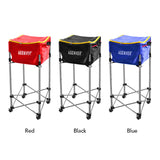 Adjustable Height Tennis Ball Box Training Device with 160 PCS Softball & Baseball - Movable Basket Storage Basin