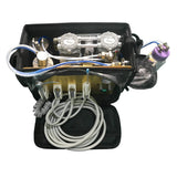 Portable Dental Unit 4Holes with Air Compressor Suction System with 3 Way Tip