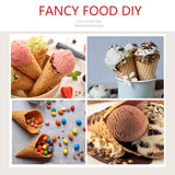 Electric Egg Roll Waffle & Ice-Cone Maker - 1000W, Non-Stick Coating