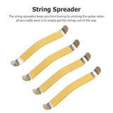 Guitar Coated String Spreaders Fingerboard Guard with Rubber Band Tool for Fretboard Cleaning Filing Polishing or Repairs