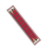 Christmas Cotton Twist Lattice Table Flag Restaurant Tablecloth Xmas Ornaments