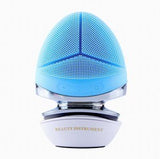 Silicone Facial Cleaning Brush Beauty Cleanser Vibrating Electric Face Cleansing Brush Pore Cleaner Face Firming Machine 93g