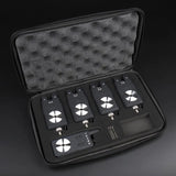 1+4 Brand New Carp Fishing Bite Alarm Waterproof Fishing Electronic Fish Strike Rod Tip Light Indicator Bell Wireless Receive